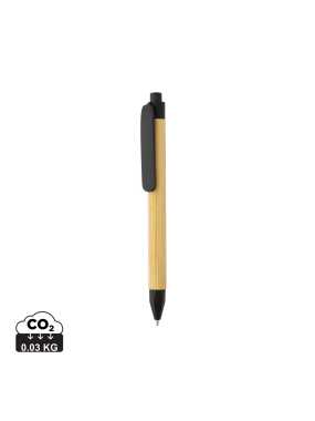 Guľôčkové pero z recyklovaného papiera > čierna