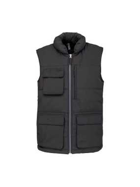 Pánska vesta (KARIBAN QUILTED BODYWARMER) > šedá (dark) > L