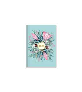 Diár (Praktik 2026) - 10 x 14 cm > kvety > vreckový denný