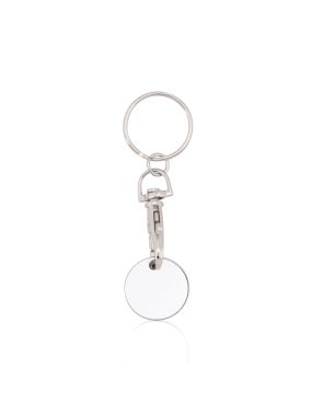 Prívesok na kľúče so žetónom > biela