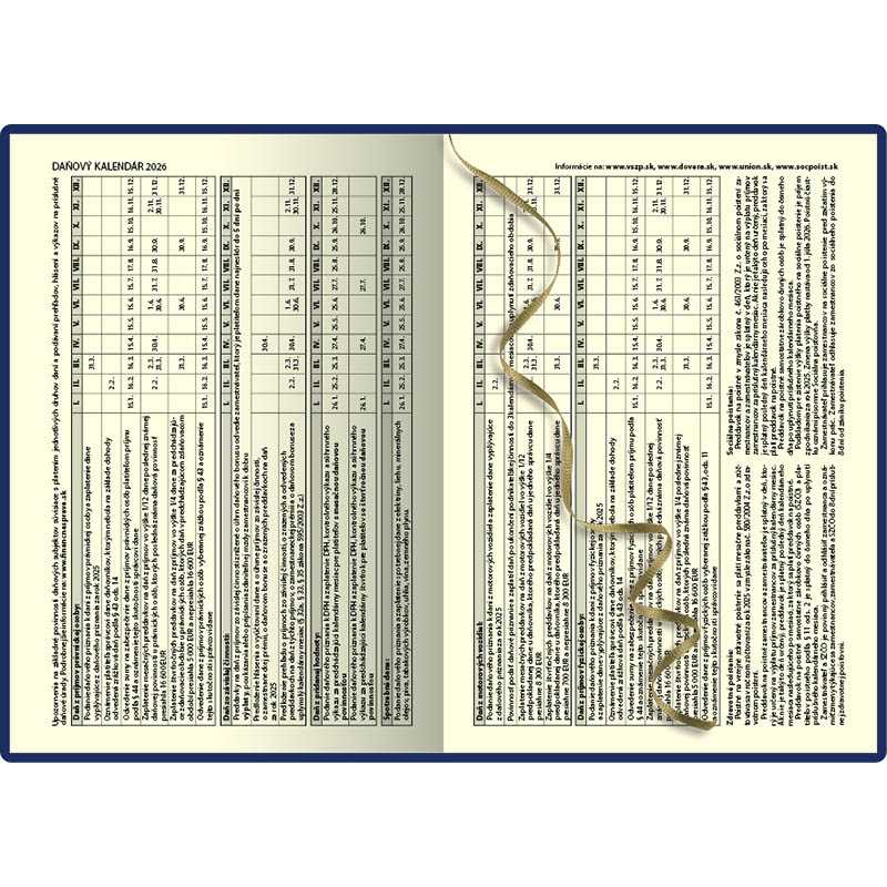 Diár (Art 2026) - 14,2 x 20,4 cm > klimt > týždenný A5