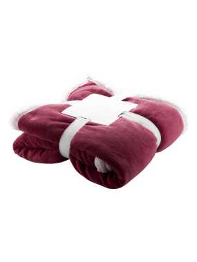 Fleecová deka z korálu > bordová