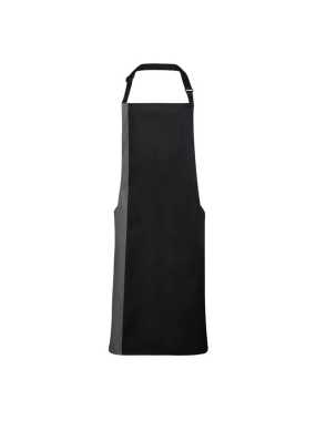 Zástera (PREMIER CONTRAST BIB APRON) > čierna / šedá (dark)