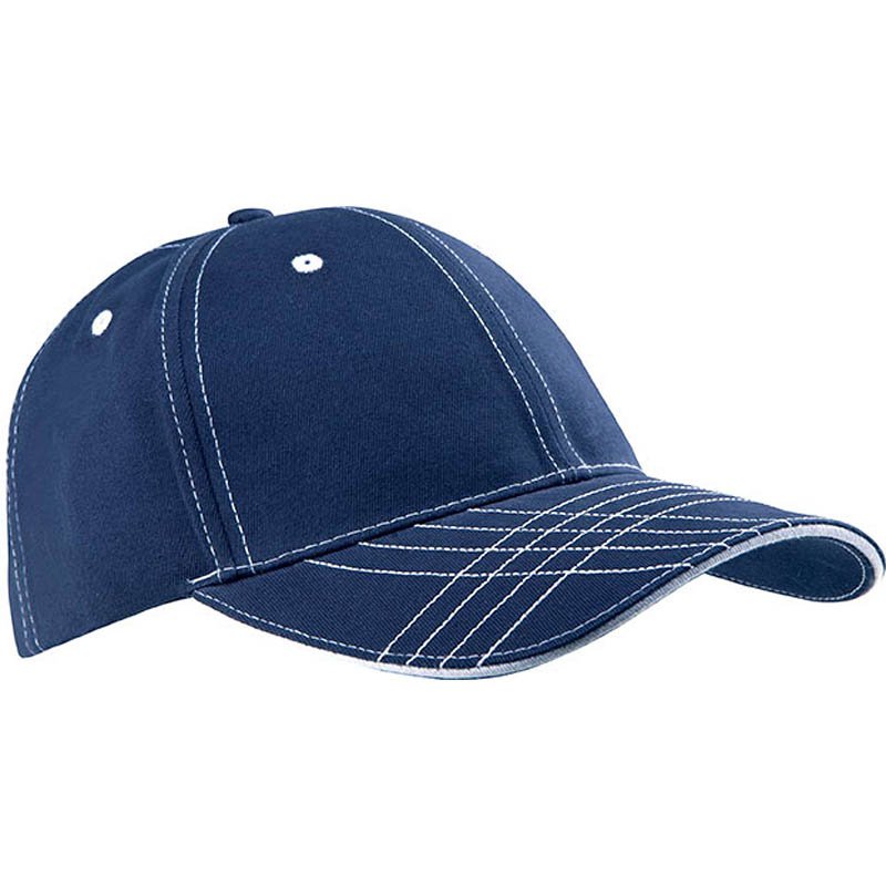 6 panelová šiltovka (KUP FASHION CAP - 6 PANELS) > modrá (navy) / biela