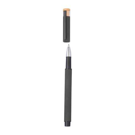 Písacia sada recyklovaných hliníkových pier s vložkou Semi-Gel > šedá (anthracite)