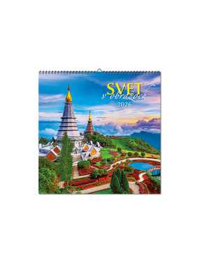 Nástenný kalendár (Svet v obrazoch 2026) - 33 x 33 cm