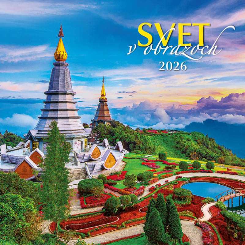 Nástenný kalendár (Svet v obrazoch 2026) - 33 x 33 cm