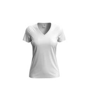 Dámske tričko(Classic-T V-neck STEDMAN) > biela > M