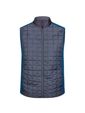 Pánska vesta (JN Mens Knitted Hybrid Vest)>modrá(royal melang)/šedá(anthra melang)>2XL