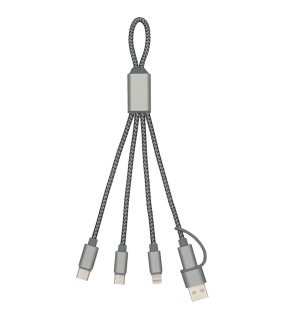 Nabíjací kábel 3v1 Trident 2 > šedá (gun metal)