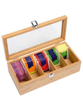 Krabička na čaje > hnedá