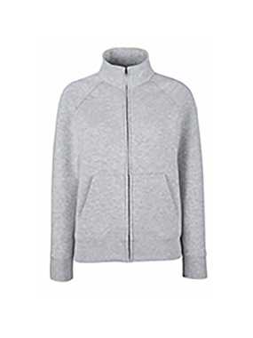 Dámska mikina (FRUIT OF THE LOOM Lady-Fit Sweat Jacket) > šedá (heather) > L