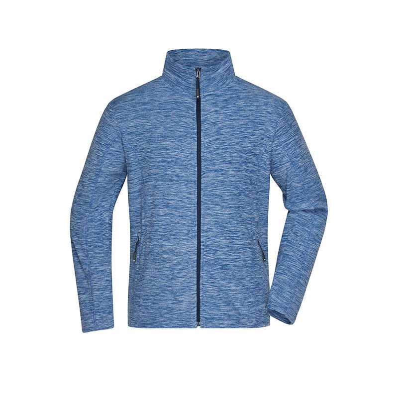 Pánska mikina (JN Mens Fleece Jacket) > modrá (melange) / modrá (navy) > XL