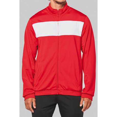 Pánska mikina (Proact"ADULT TRACKSUIT TOP") > modrá (sporty navy) / biela > L