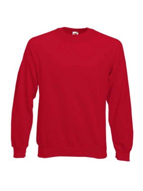 Pánska mikina (FRUIT OF THE LOOM Raglan Sweat ) > červená > XL