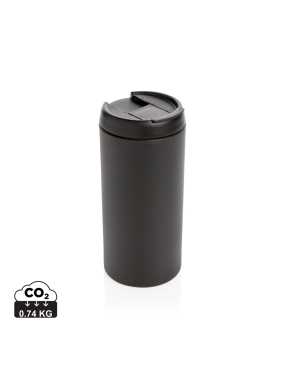 Termohrnček Metro z RCS recyklovanej ocele > čierna