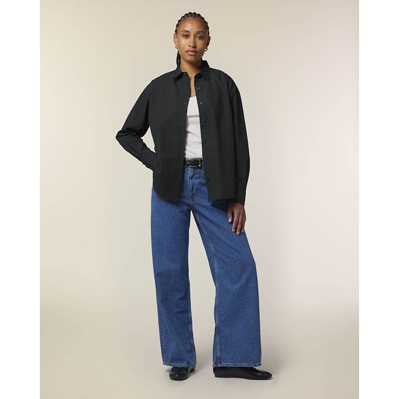 Dámska košeľa (STANLEY\STELLA Stella Styler Shirt) > čierna > XS