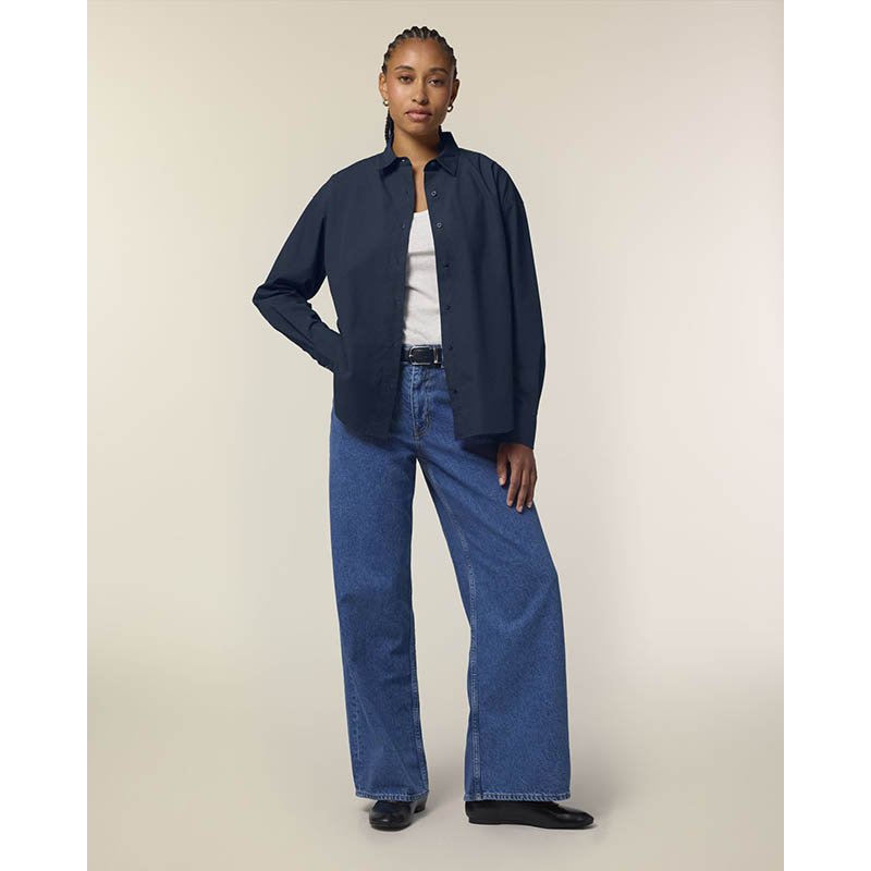 Dámska košeľa (STANLEY\STELLA Stella Styler Shirt) > modrá (french navy) > XS