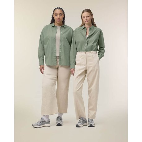 Dámska košeľa (STANLEY\STELLA Stella Styler Shirt) > hnedá (soft khaki) > XS