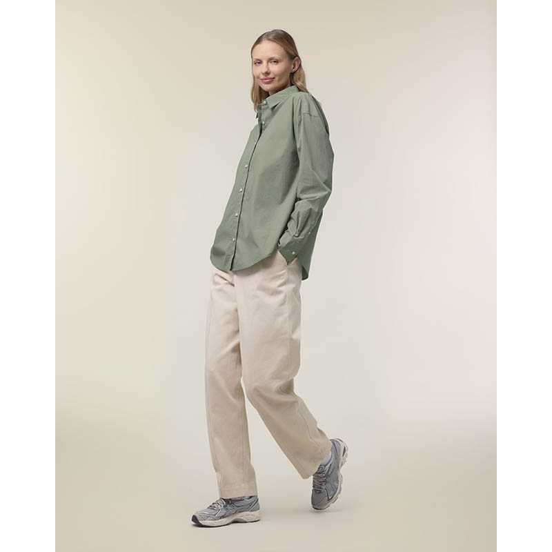 Dámska košeľa (STANLEY\STELLA Stella Styler Shirt) > hnedá (soft khaki) > XS