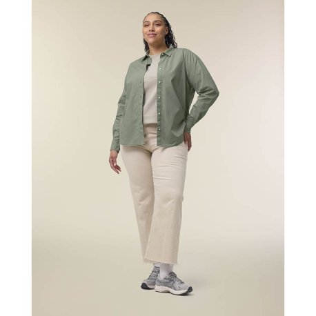Dámska košeľa (STANLEY\STELLA Stella Styler Shirt) > hnedá (soft khaki) > XS