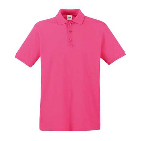 Pánska polokošeľa (FRUIT OF THE LOOM Premium Polo ) > ružová (fuchsia) > XL