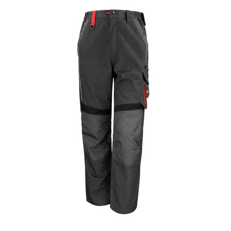 Unisex nohavice (RESULT TECHNICAL TROUSERS) > šedá / čierna > 2XL