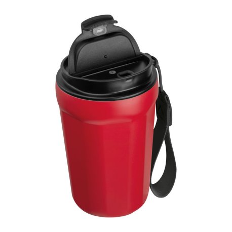 Cestovný hrnček z nehrdzavejúcej ocele 350 ml > červená