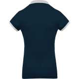 Dámska polokošeľa(Kariban"LADIES' TWO-TONE PIQUÉ POLO")>modrá(navy)/šedá(oxford)>2XL