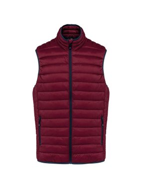 Pánska vesta (Kariban"MEN’S LIGHTWEIGHT SLEEVELESS DOWN JACKET") > červená (wine) > XL