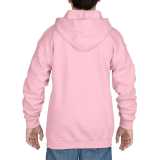 Detská mikina (GILDAN HEAVY YOUTH FULL ZIP HOODED SWEATSHIRT) > ružová (light) > L
