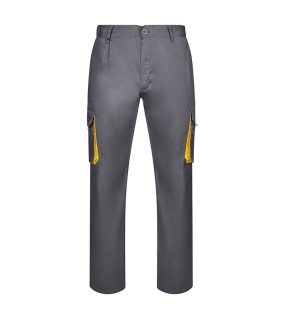 Pánske nohavice (VELILLA TWO-TONE TROUSERS) > šedá / žltá > 54