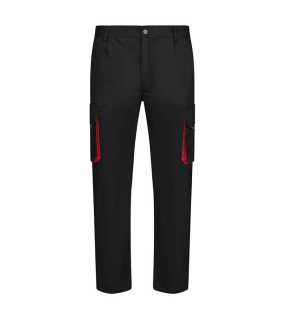 Pánske nohavice (VELILLA TWO-TONE TROUSERS) > čierna / červená > 60