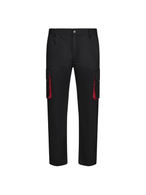 Pánske nohavice (VELILLA TWO-TONE TROUSERS) > čierna / červená > 54