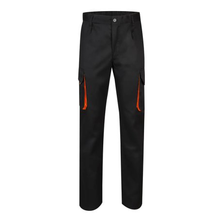 Pánske nohavice (VELILLA TWO-TONE TROUSERS) > čierna / oranžová > 34