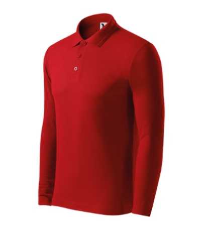 Pánska polokošela (MALFINI Pique Polo LS) > červená > 3XL