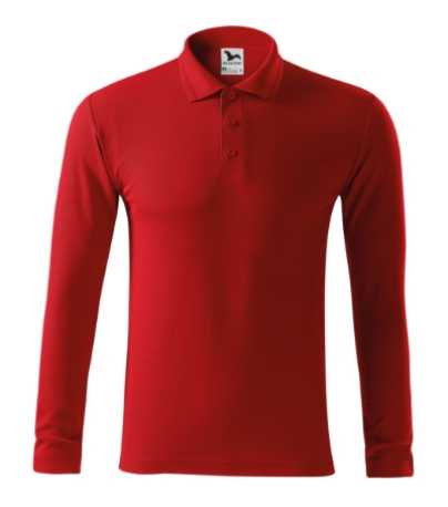Pánska polokošela (MALFINI Pique Polo LS) > červená > 3XL