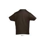 Detské tričko (SOLS IMPERIAL KIDS ROUND COLLAR T-SHIRT) > hnedá (chocolate) > 10A