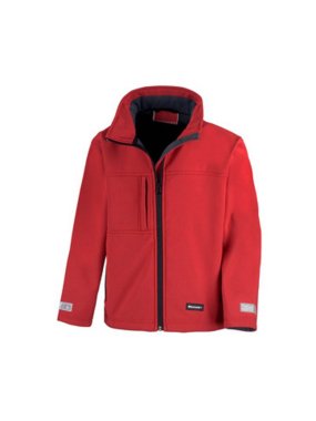 Detská bunda (RESULT JUNIOR CLASSIC SOFT SHELL JACKET) > červená > S