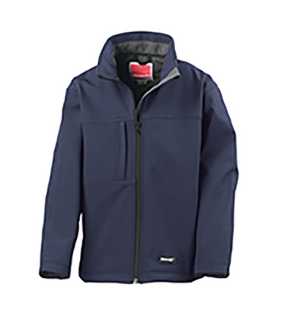 Detská bunda (RESULT JUNIOR CLASSIC SOFT SHELL JACKET) > modrá (navy) > L