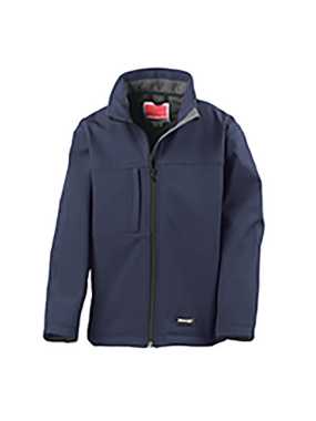 Detská bunda (RESULT JUNIOR CLASSIC SOFT SHELL JACKET) > modrá (navy) > L