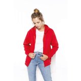 Unisex mikina(KARIBAN FULL ZIP HOODIE ) > červená > 2XL