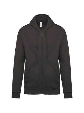 Unisex mikina(KARIBAN FULL ZIP HOODIE ) > šedá (dark) > XL