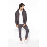 Unisex mikina(KARIBAN FULL ZIP HOODIE ) > šedá (dark) > 2XL