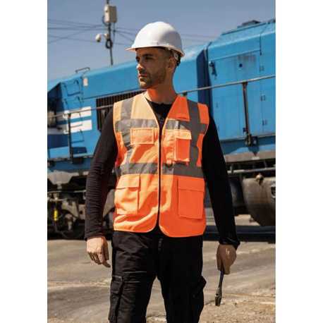 Unisex vesta (Korntex MESH MULTIFUNCTIONIAL VEST "ATHENS") > oranžová > 2XL