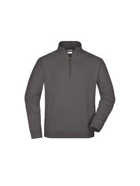 Pánska mikina (JN Round-Neck Zip) > šedá (carbon) > L