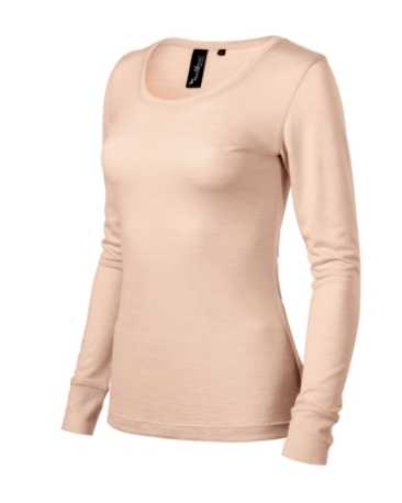 Dámske tričko (MALFINI Premium Merino Rise LS) > hnedá (cameo) > XL
