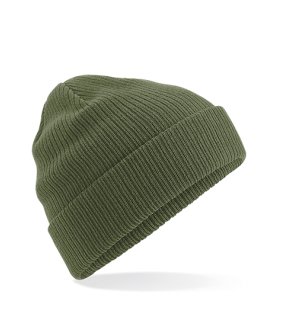 Unisex čiapka (Beechfield Organic Cotton Beanie) > zelená (olive)