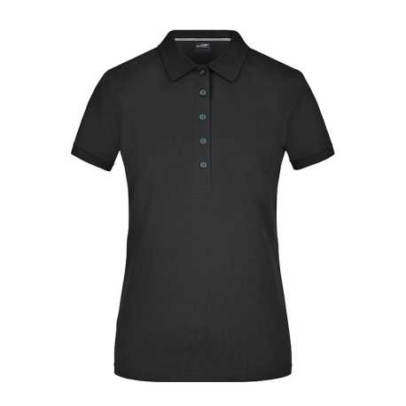 Dámska polokošeľa (DAIBER Ladies Pima Polo) > čierna > L