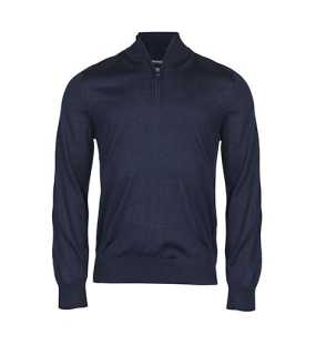 Unisex mikina (Tee Jays Men's Half Zip) > modrá (navy) > 3XL